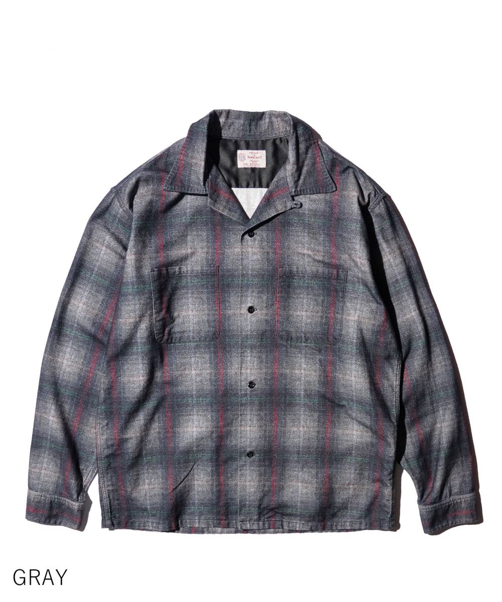 PRINTED COTTON NEL OMBRE CHECK SHIRT
