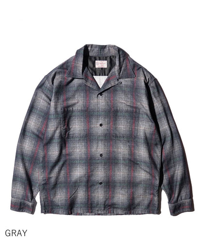 PRINTED COTTON NEL OMBRE CHECK SHIRT