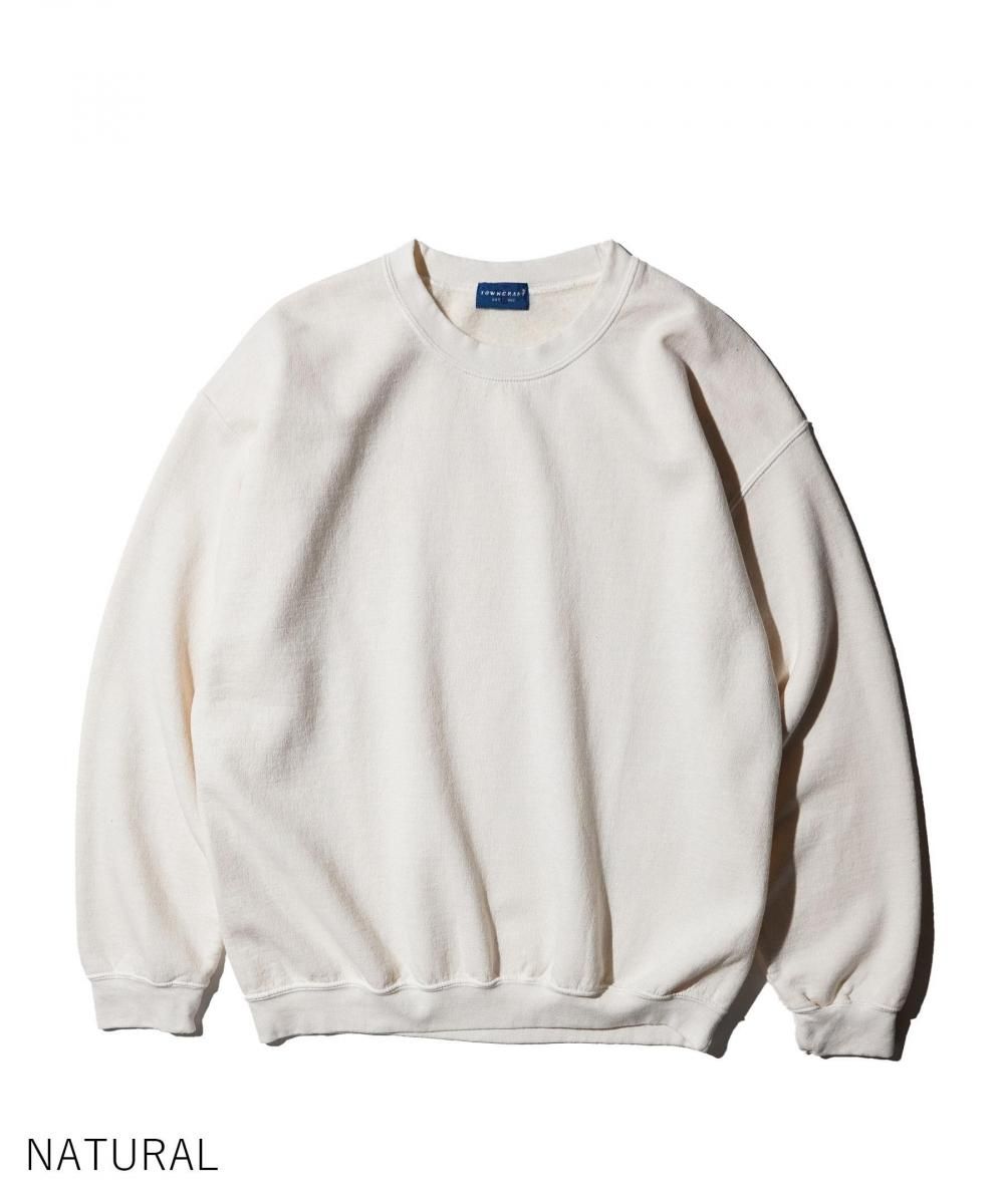 90S PIGMENT CREW SWEAT NATURAL