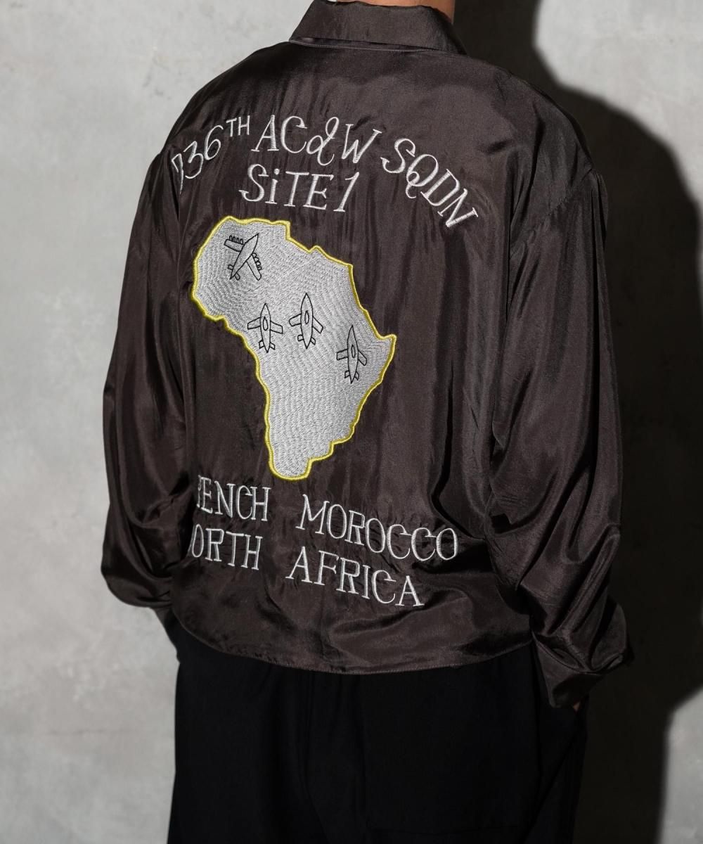 SILK ROCKABILLY BLOUSON - CHARCOAL