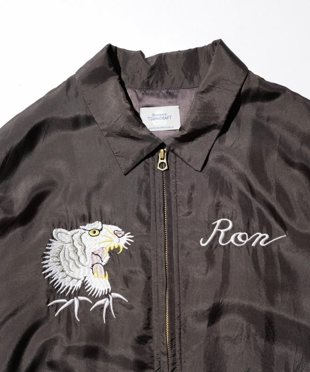 SILK ROCKABILLY BLOUSON - CHARCOAL