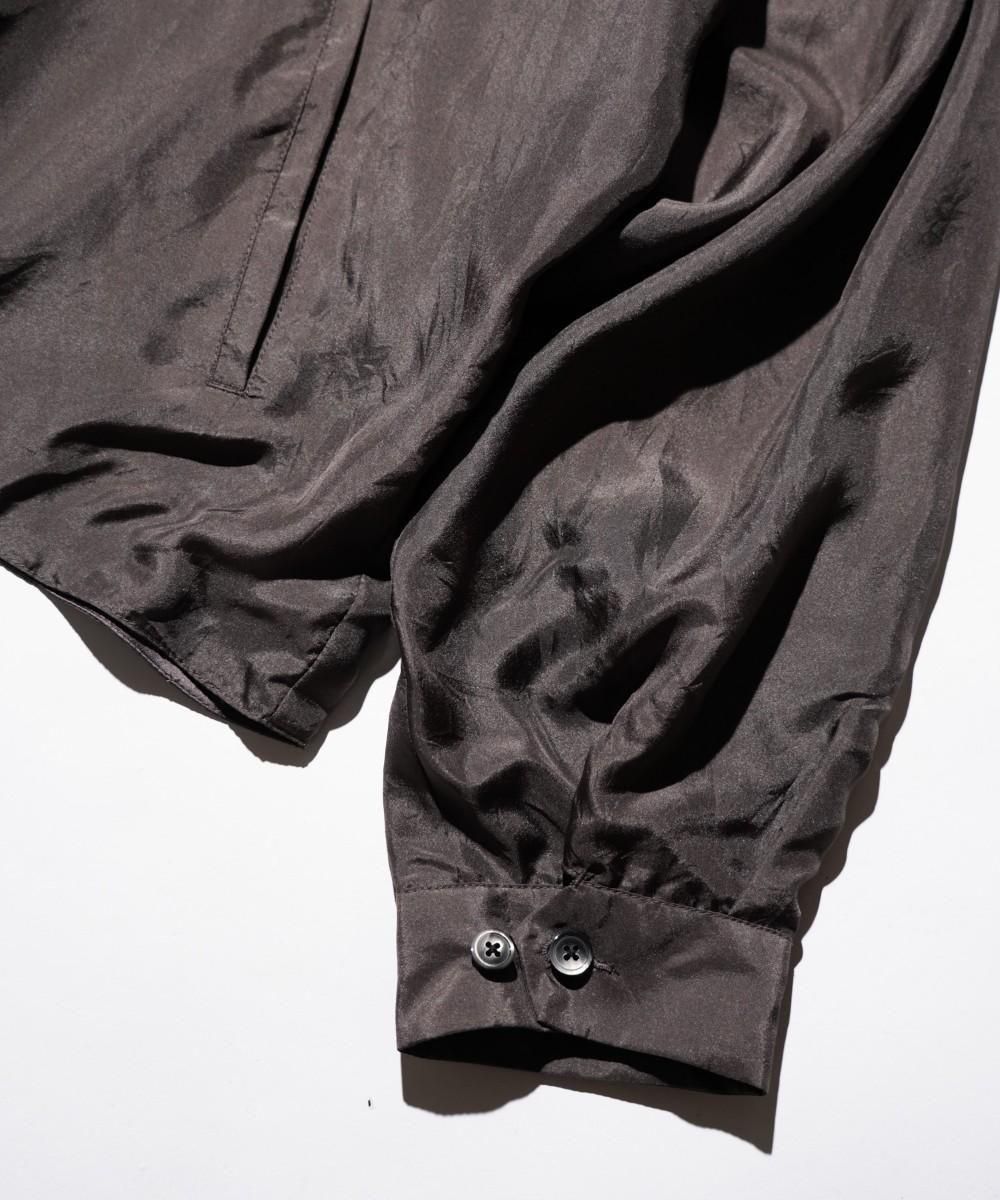 SILK ROCKABILLY BLOUSON - CHARCOAL