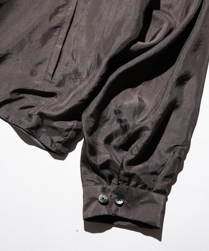 SILK ROCKABILLY BLOUSON - CHARCOAL