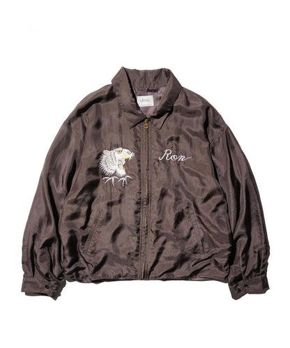 SILK ROCKABILLY BLOUSON - CHARCOAL