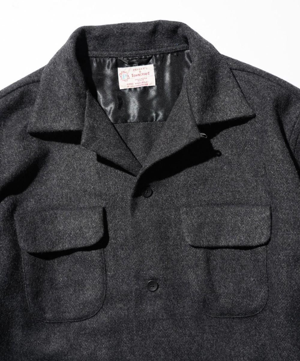50S WOOL W-FLAP LOOP COLLAR SHIRT