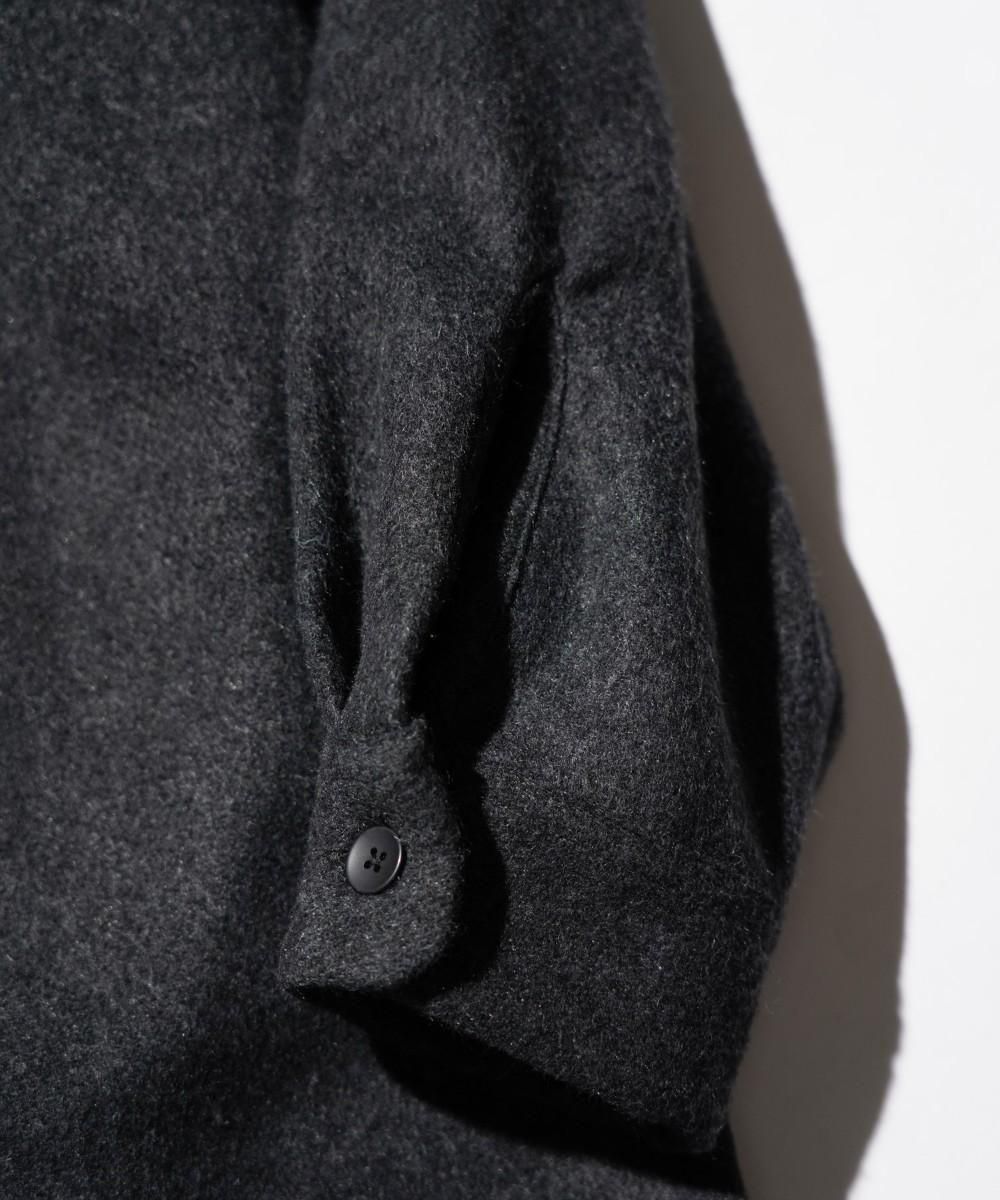 50S WOOL W-FLAP LOOP COLLAR SHIRT