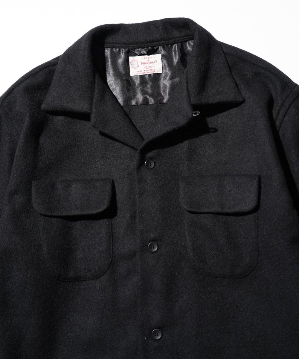 50S WOOL W-FLAP LOOP COLLAR SHIRT