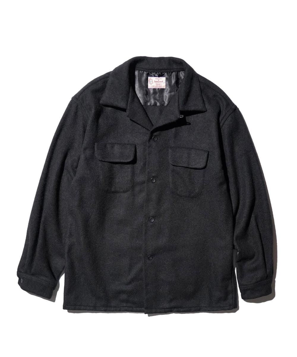 50S WOOL W-FLAP LOOP COLLAR SHIRT