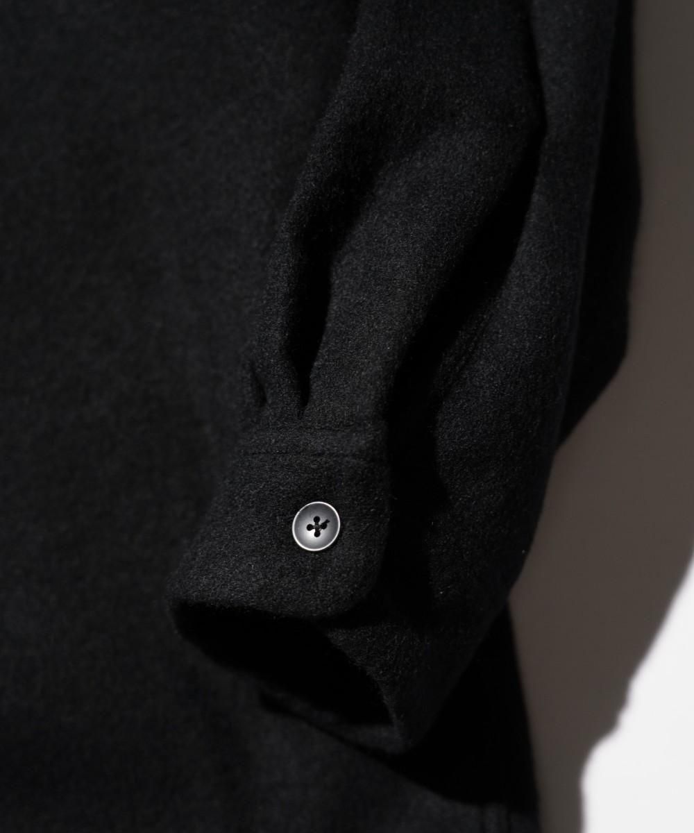 50S WOOL W-FLAP LOOP COLLAR SHIRT