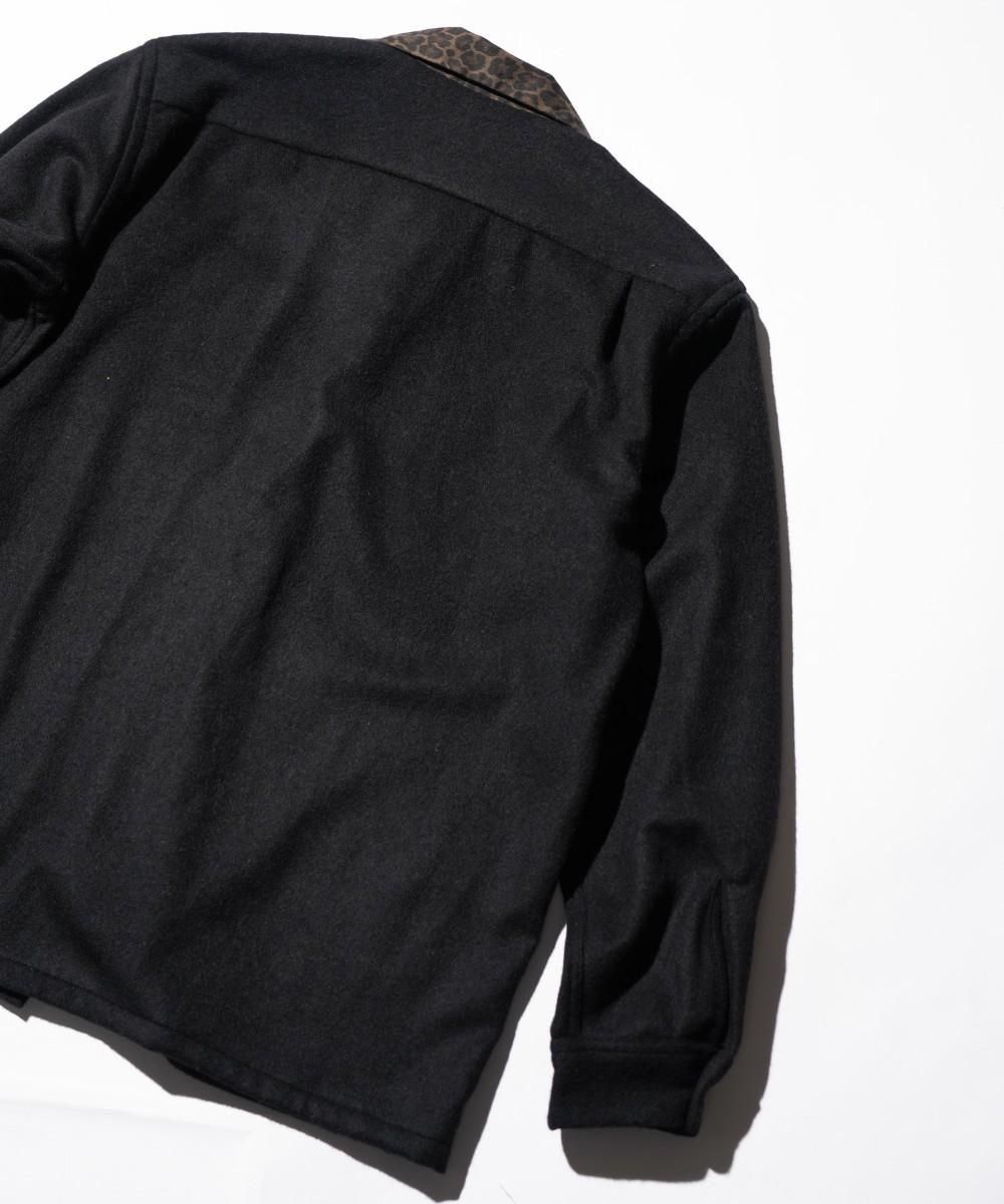 50S WOOL W-FLAP LOOP COLLAR SHIRT