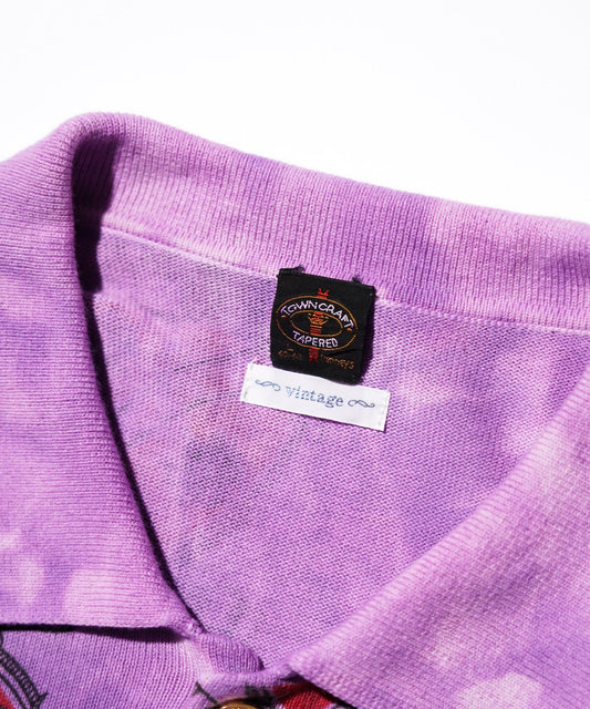 TOWNCRAFT ONE IN THE WORLD PRINTED HAND-DYE COTTON KNIT