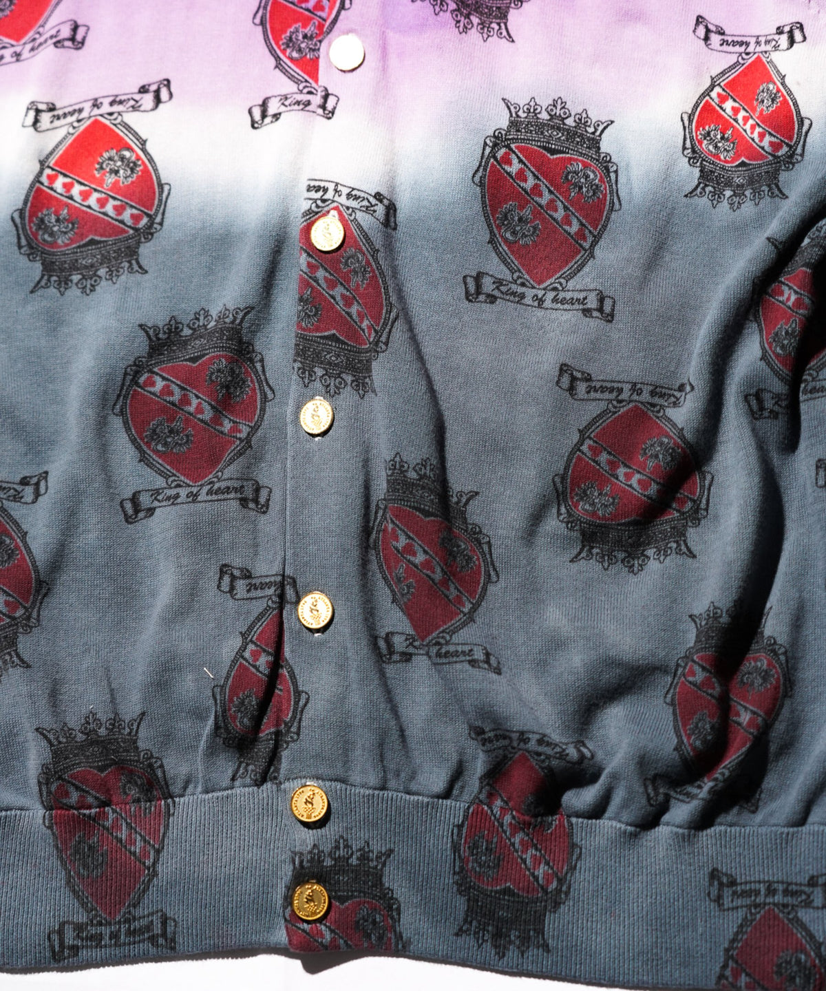 TOWNCRAFT ONE IN THE WORLD PRINTED HAND-DYE COTTON KNIT