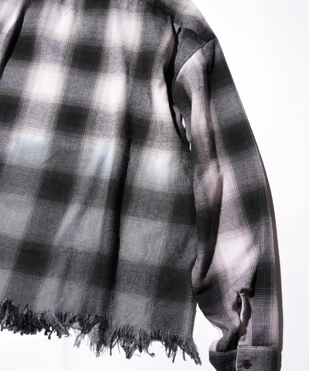 TOWNCRAFT ONE IN THE WORLD LOOP COLLAR BLACK-OMBRE FLANNEL SHIRT