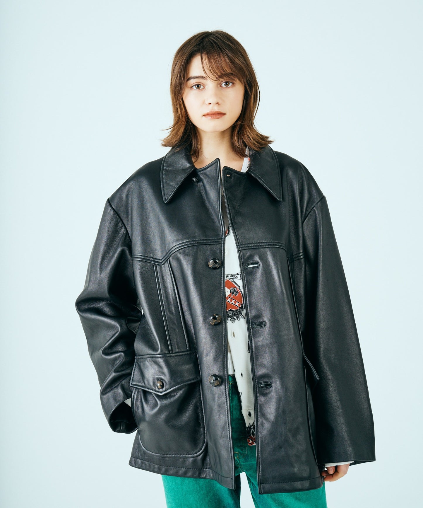 LEATHER RANCHER COAT