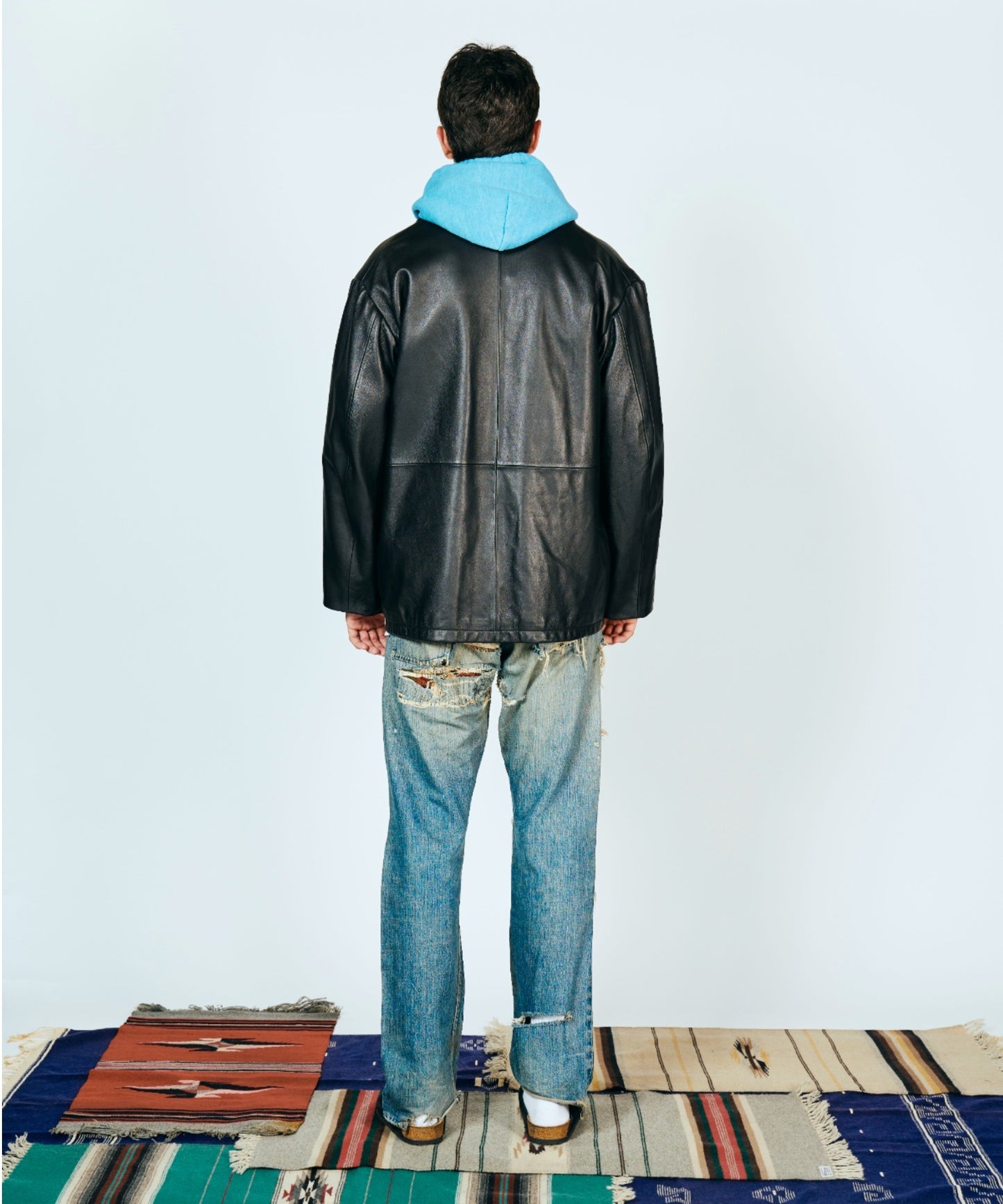 LEATHER RANCHER COAT