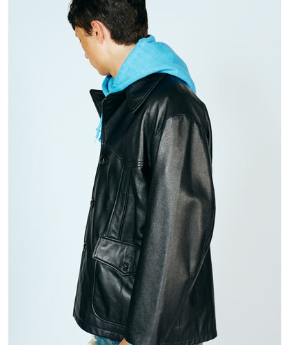 LEATHER RANCHER COAT
