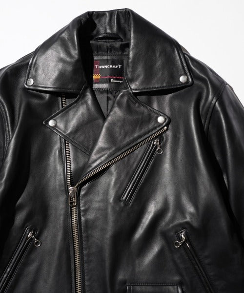 LEATHER DOUBLE RIDERS JACKET