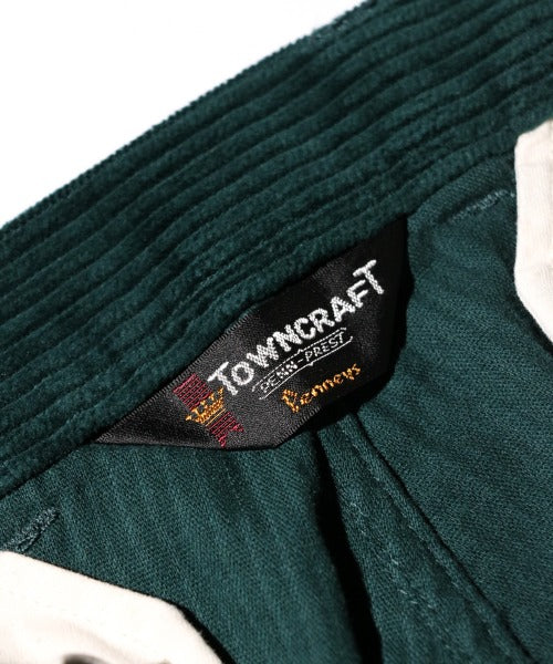 TWO TUCK CORDUROY TROUSER GREEN - inner tag