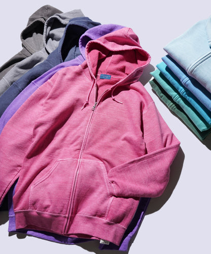 90S PIGMENT FULL ZIP HOODIE