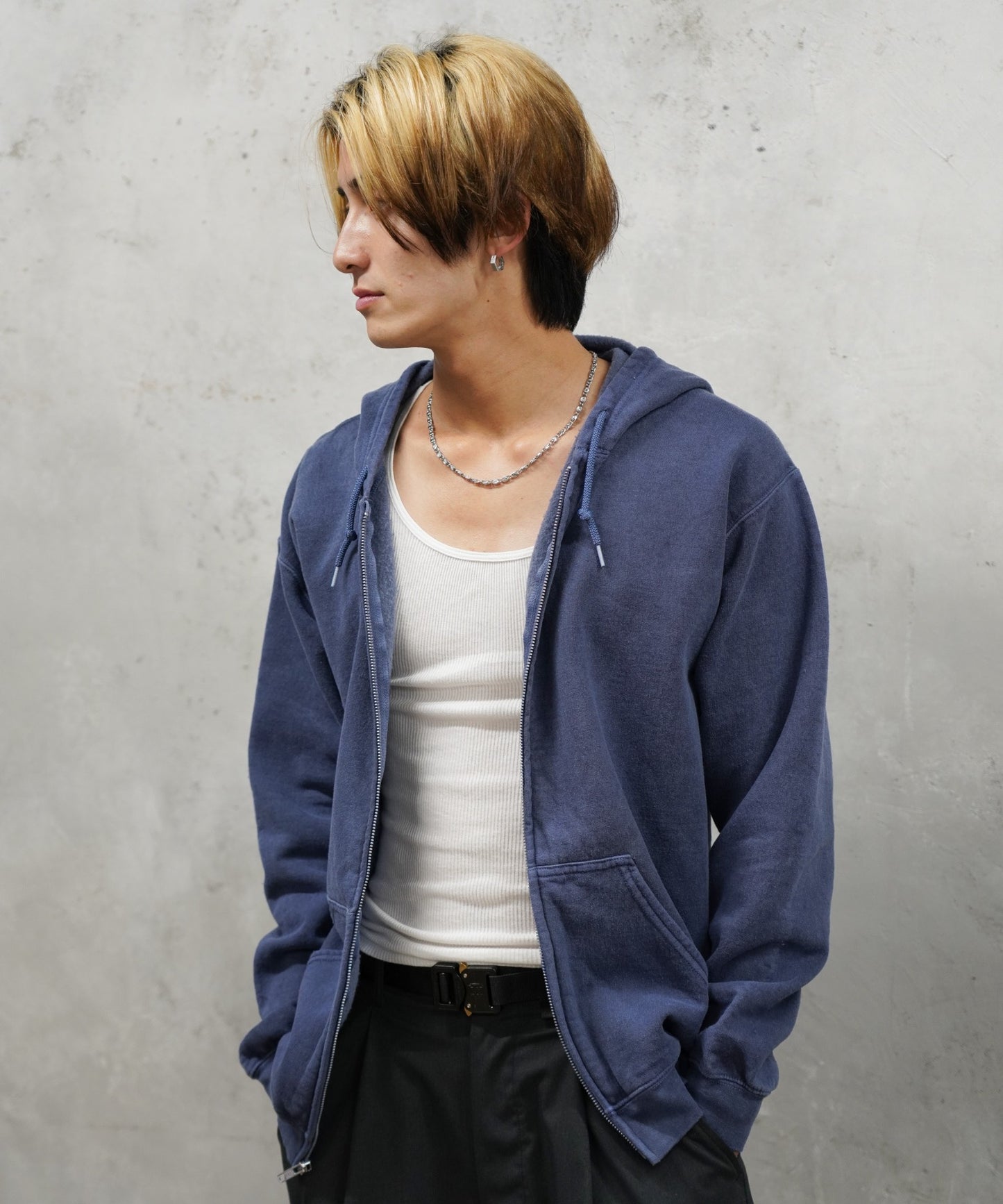 90S PIGMENT FULL ZIP HOODIE