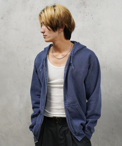90S PIGMENT FULL ZIP HOODIE
