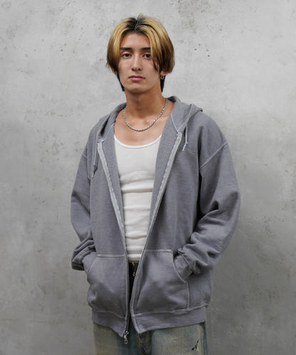 90S PIGMENT FULL ZIP HOODIE