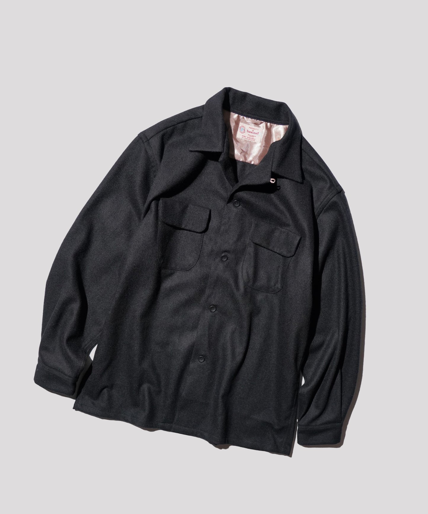 50S W-FLAP LOOPCOLLAR SHIRT MADE IN JAPAN -WOOL-