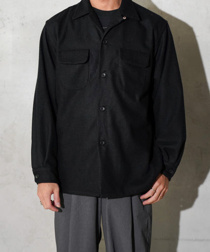 50S W-FLAP LOOPCOLLAR SHIRT MADE IN JAPAN -WOOL-