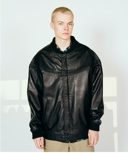 LEATHER DERBY JACKET