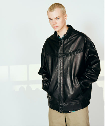 LEATHER DERBY JACKET