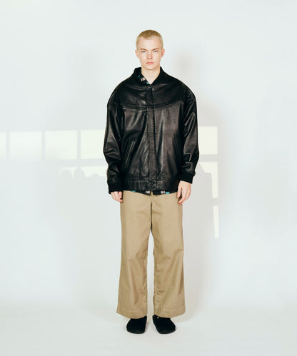 LEATHER DERBY JACKET