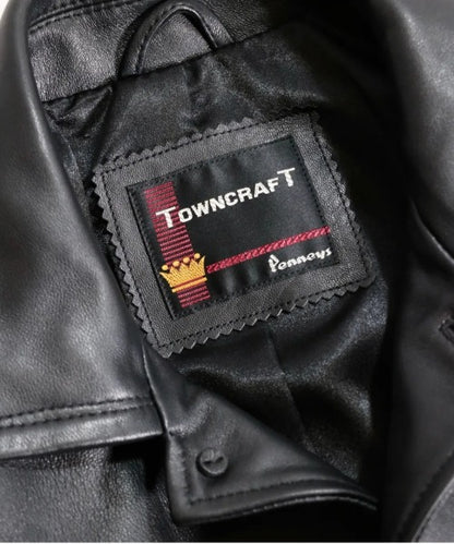LEATHER CAR COAT