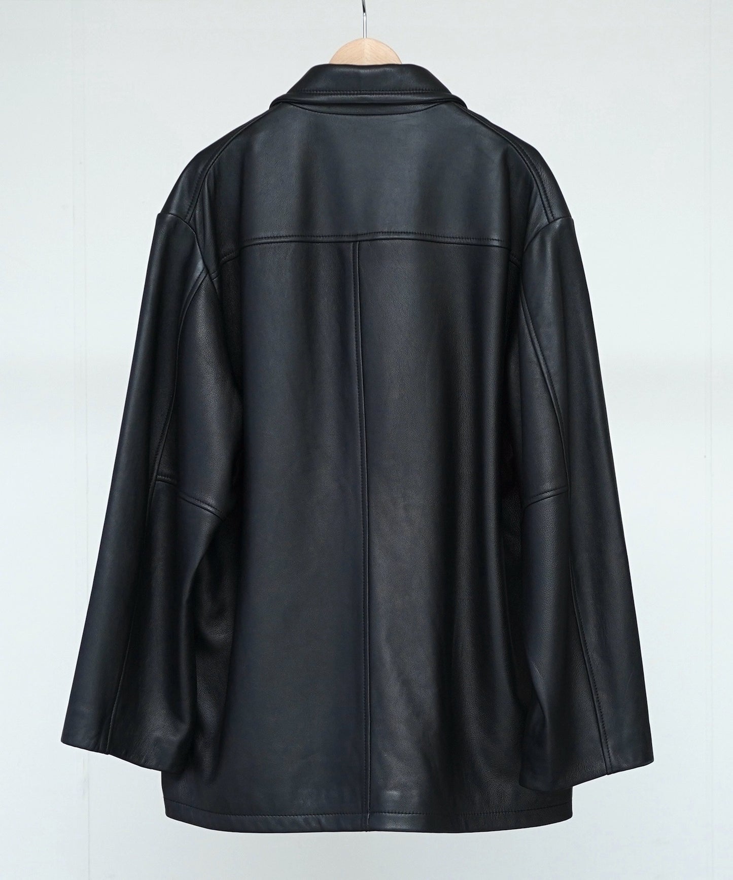 LEATHER CAR COAT