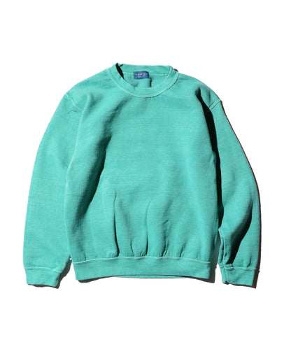 90S PIGMENT CREW SWEAT E.GREEN