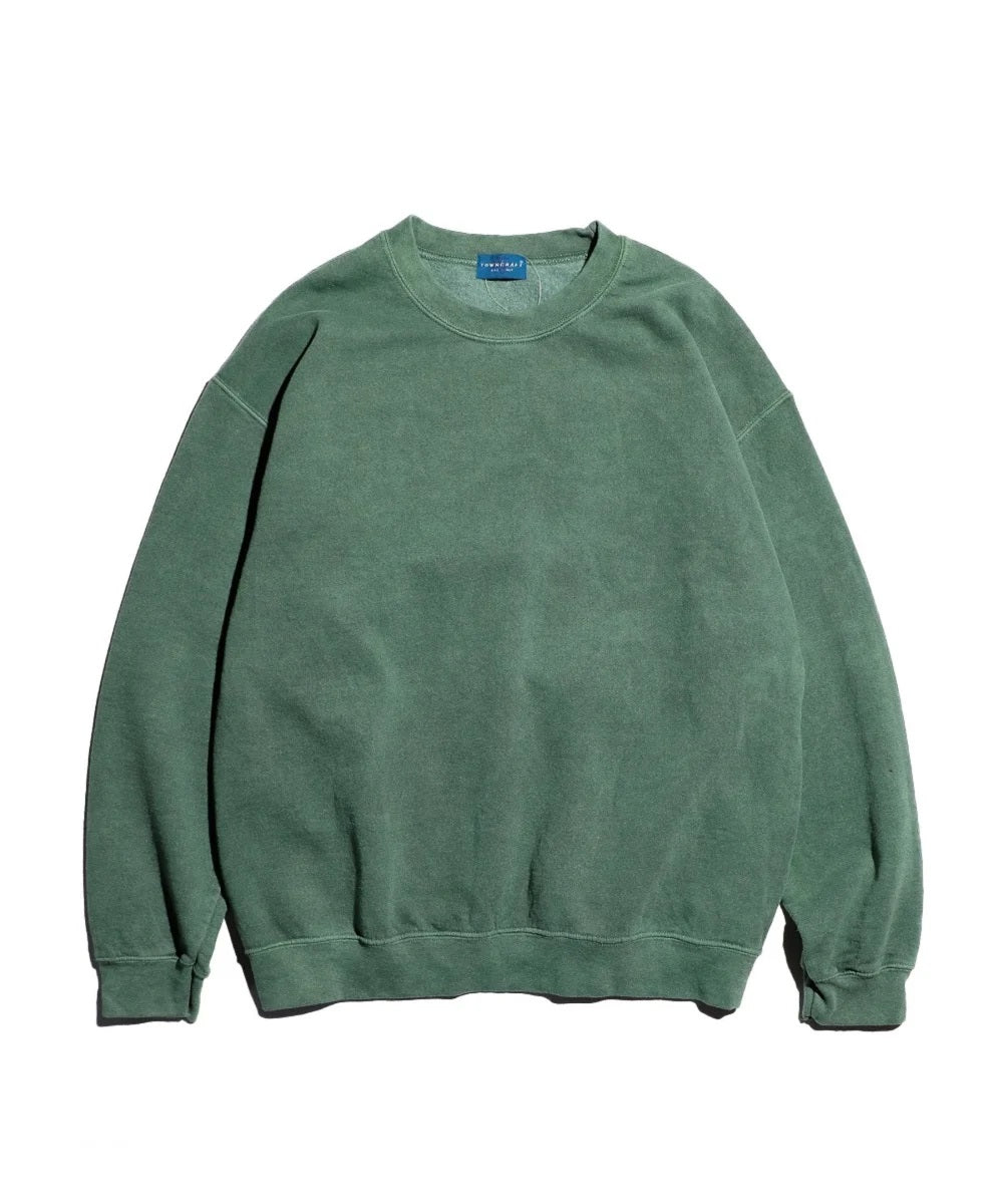 90S PIGMENT CREW SWEAT OLIVE