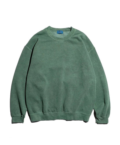 90S PIGMENT CREW SWEAT OLIVE