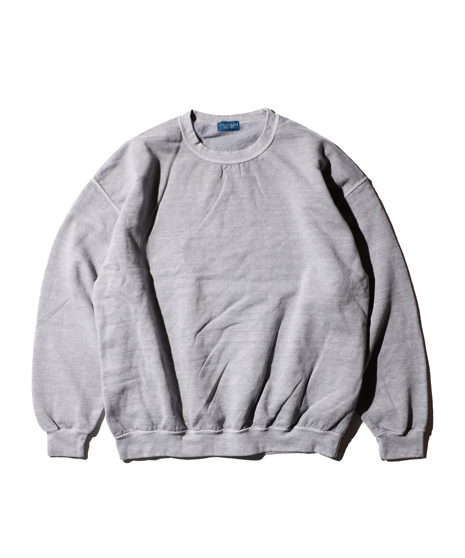 90S PIGMENT CREW SWEAT BLUE GRAY