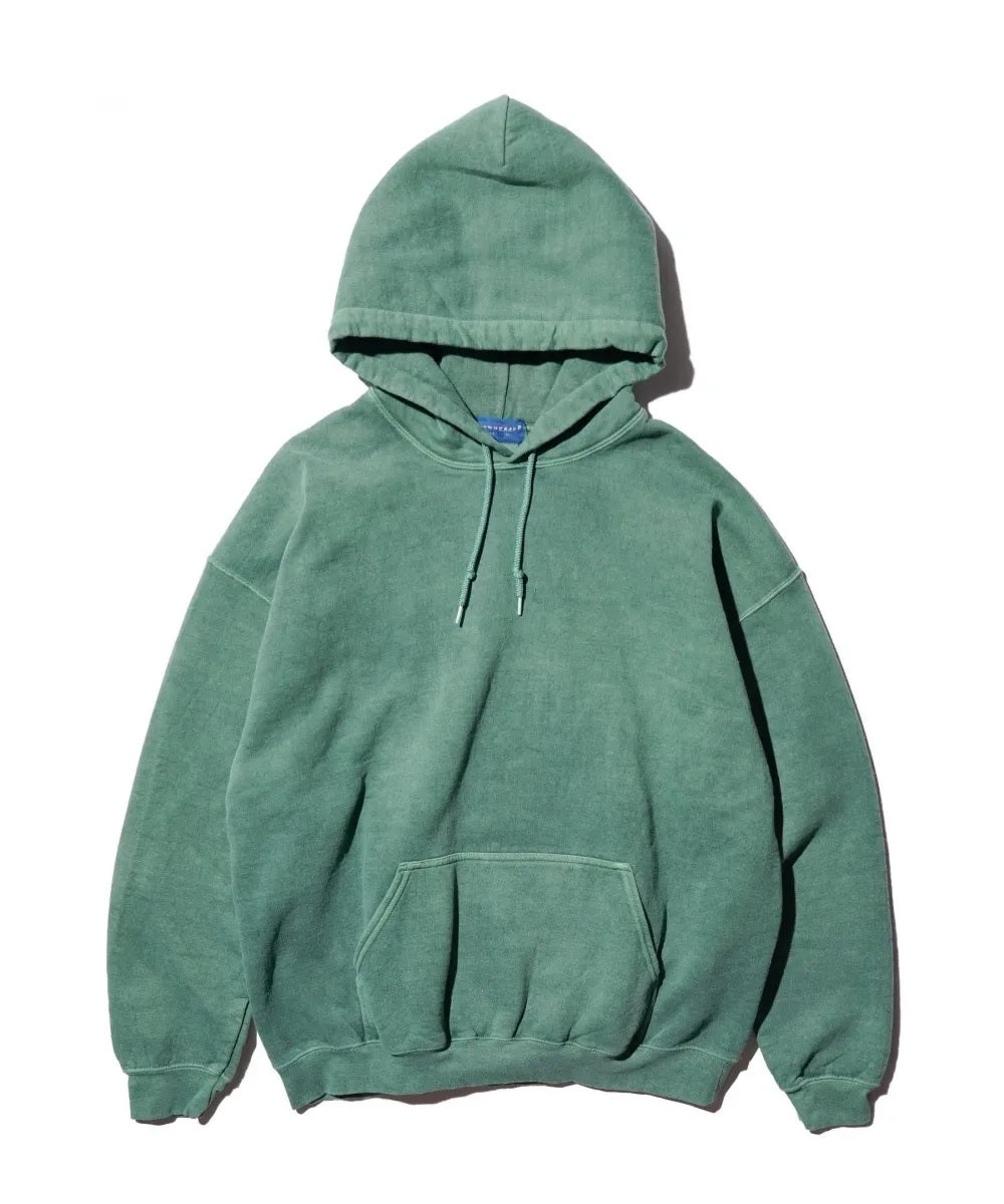 90S PIGMENT PULL HOODIE OLIVE