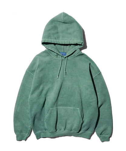 90S PIGMENT PULL HOODIE OLIVE