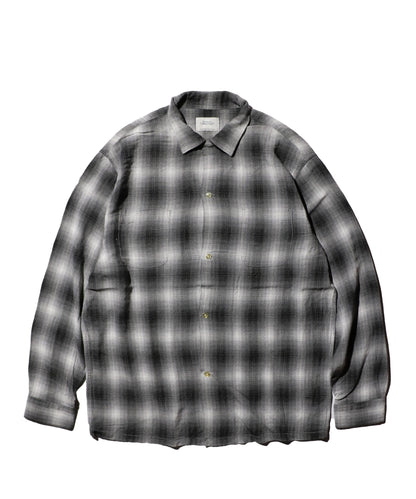 【一部予約】【WEB限定】TOWNCRAFT / 60S OMBRE LOOP COLLAR SHIRTS BLUE GRAY (GRAY BASE1)