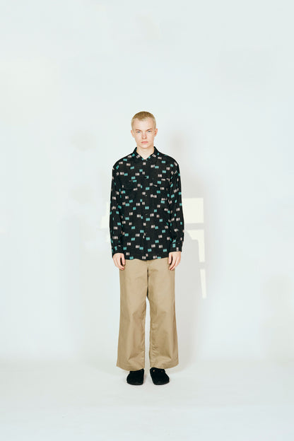 TOWNCRAFT PRINTED RAYON ROOP COLLAR SHIRTS