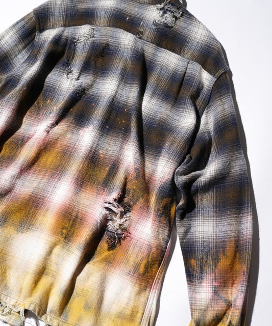 TOWNCRAFT ONE IN THE WORLD FLANNEL CHECK LOOP COLLAR LS SHIRT