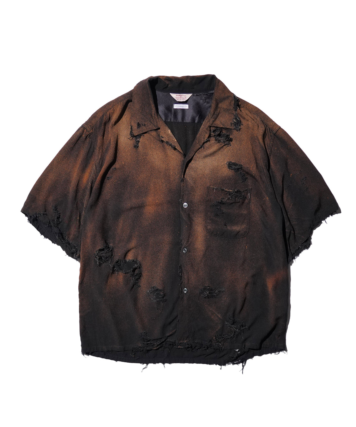 TOWNCRAFT ONE IN THE WORLD LOOP COLLAR SS SHIRT