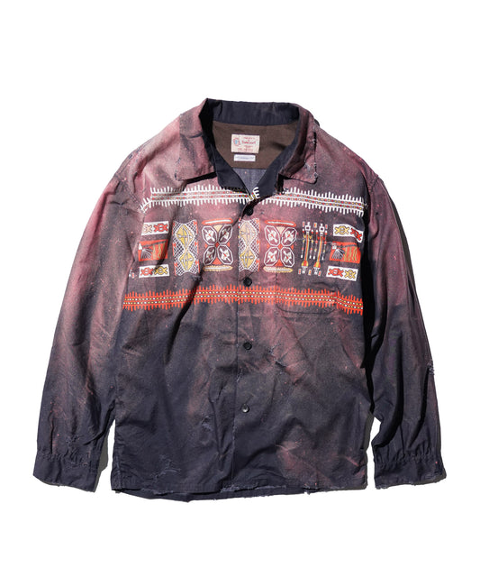 TOWNCRAFT ONE IN THE WORLD NATIVE PRINTED LOOP COLLAR SHIRT