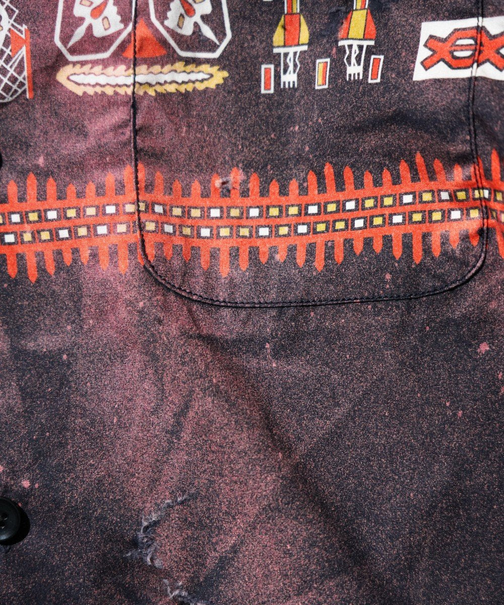 TOWNCRAFT ONE IN THE WORLD NATIVE PRINTED LOOP COLLAR SHIRT