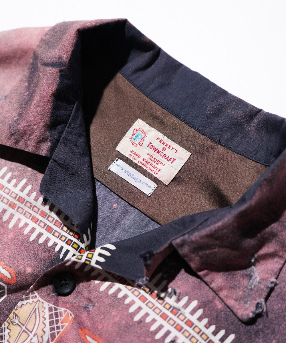 TOWNCRAFT ONE IN THE WORLD NATIVE PRINTED LOOP COLLAR SHIRT