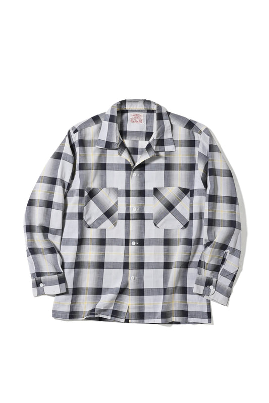 Ombre Plaid Flannel Shirt front view