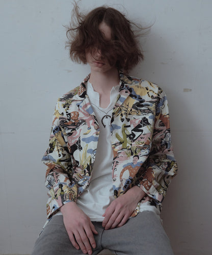 PRINTED PAJAMA JACKET G1